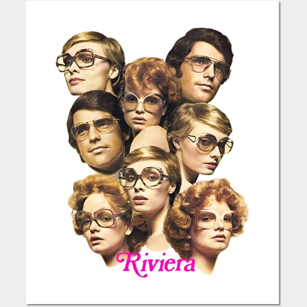 Riviera 70s Fashion Sunglasses Wall Art by Pop Fan Shop